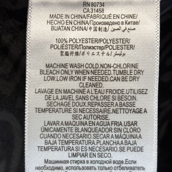 BCBG Maxazria Womens Boho Asymmetrical Top Size XXS Keyhole Back Career Office - Picture 10 of 10